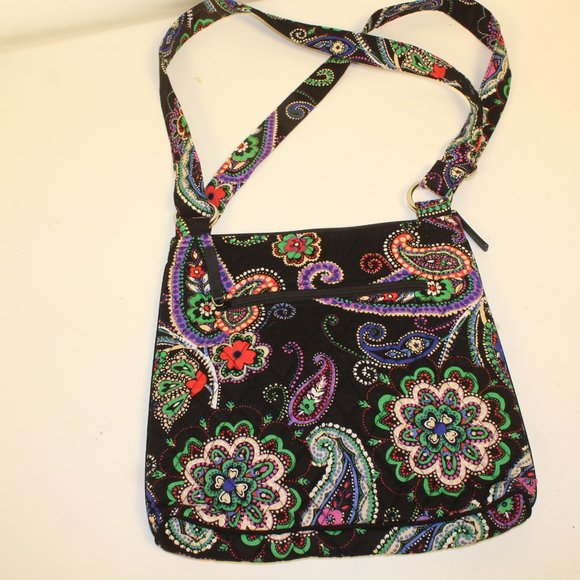 Vera Bradley Black/Floral Quilted Bag - Picture 2 of 6